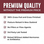 Bovine Bone Marrow Supplement - 100% Grass Fed and Pasture Raised in New Zealand- Freeze Dried, 3rd Party Lab Tested, Non GMO, No Fillers – Supports Collagen, Joint, Bone & Immune Health- 180 Capsules