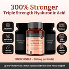 Triple Strength Hyaluronic Acid 300mg x 180 tablets (6 months supply). 300% stronger