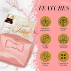 TAUT Premium Marine Collagen Drink 13,000mg Anti-Aging Formula, 24 Bottles (1.7oz Each) + Collagen Face Mask + 3 Powder Sachets Japan-Made Liquid Collagen for Skin, Hair & Joints