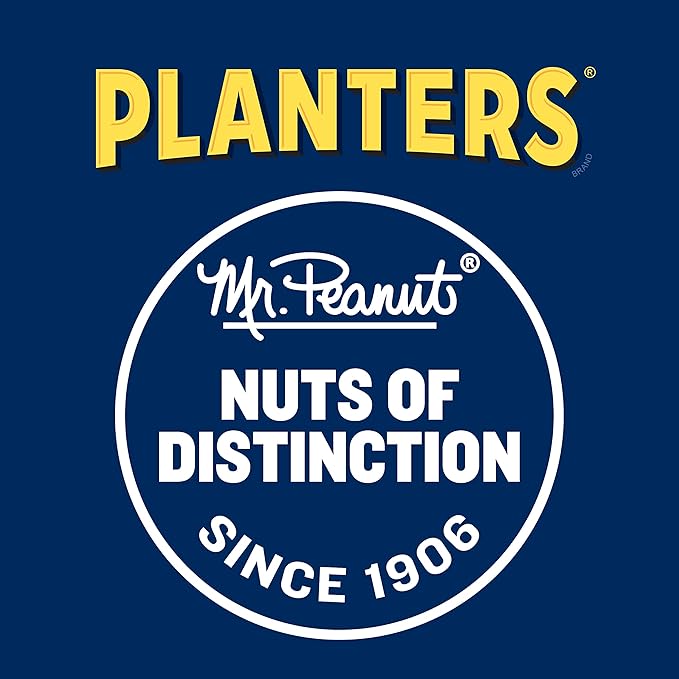 PLANTERS Honey Roasted Peanuts,Dry Roasted Peanuts,Party Snack,Plant-Based Protein,After School Snack,Sweet and Salty,Salted Nuts,Sea Salt & Honey,Snacks for Adults,Kosher,16oz Jar,(Pack of 4)