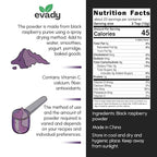 Black Raspberry Powder 8 oz, Natural Powder for Beverages, Cooking