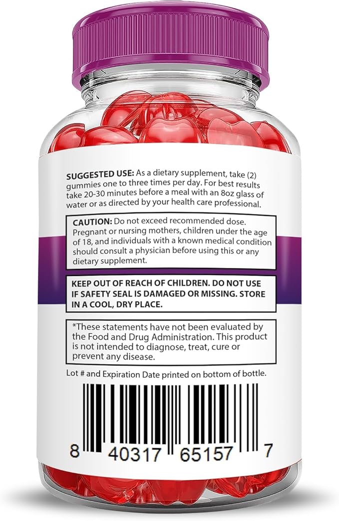Justified Laboratories (5 Pack Fast Ripped Keto ACV Gummies Advanced Formula 1000MG Fast Ripped Formulated with Pomegranate Beet Juice Powder B12 Vegan Non GMO 300 Gummys