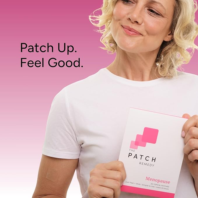 The Patch Remedy Menopause Patch | Black Cohosh, Damiana, Valerian, Ginger | 30 Patches