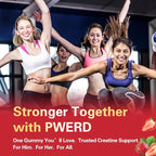 120Count Creatine Monohydrate Gummies 5g, Energy Creatine Supplements Gummies for Gym Essentials-Strawberry