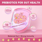 NATURE TARGET Probiotics for Women Probiotic Powder - 50 Billion CFUs, 13 Strains Supports for Digestive Vaginal Health, Bloating Relief, 30 Stick Packs