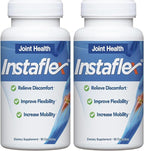 Instaflex Joint Support Supplement for Men and Women - Glucosamine, MSM, White Willow, Turmeric, Ginger, Cayenne, Hyaluronic Acid - 180 Capsules