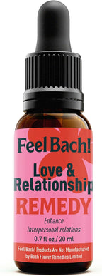 Feel Bach! Love & Relationship Remedy - Natural Homeopathic Flower Essences to Enhance Interpersonal Relations - Feel More Open - Vegan, Gluten & Sugar-Free, Non-Habit Forming, 20ml (0.7 fl oz)
