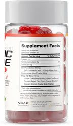 Snap Supplements Nitric Oxide Beet Root Gummies Supplement with Organic Beets - Energy & Circulation Support, 60 Sugar-Free Gummies (30 Servings, 1 Month Supply), Peach