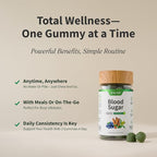Snap Supplements Blood Sugar Gummies, Support Already Healthy Blood Sugar Levels, Cinnamon Bark and Blueberry Fruit Extract, Green Apple Flavor, 60 Gummies
