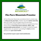 Pure Mountain Botanicals Black Cohosh Capsules - 90 Kosher Vegan Caps - Now with 500mg Wild Black Cohosh Root - Natures Support for Menopause
