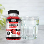 Kaya Naturals Collagen Gummies for Men & Women Supplement | Nature Made Gummies - 1000mg of Hydrolyzed Collagen, Vitamin C, Selenium & Biotin, Strawberry Flavor - 30 Count