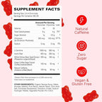 EHP Labs OxyShred Gummies - Pre Workout Gummies & Energy Chews with 100mg Caffeine, L-Carnitine for Thermo & Metabolic Support, All Natural Energy Boost - Strawberry Flavor – 60 Servings