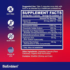 BioEmblem Joint Support - Glucosamine Chondroitin + MSM 1500 MG - with Boswellia, Turmeric & Hyaluronic Acid - Joint Health Supplement, Mobility, Flexibility, Cartilage - Non-GMO - 90 Caps