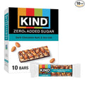 Kind Zero Added Sugar Healthy Snacks Bars, Dark Chocolate Nuts & Sea Salt, Gluten Free, High Fiber, Keto Snacks, 5g Protein, 10 Count
