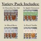 CuraBar Protein Bars – Variety Pack (4 Flavors), 17g Protein, Low Carb, Gluten Free, Dairy Free, Healthy Snack, Seed Oil Free, No Artificial Ingredients, 12 Count