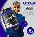 Ultimate Nutrition Prostar Whey Protein Powder Isolate, Natural - Low Carb, High Protein Powder Shake for Muscle Gain & Recovery - Low Sodium, Low-Fat & Keto Friendly - 5.28 lbs Tub