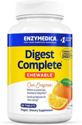 Enzymedica Digest Complete Chewable, Digestive Enzymes, Orange Flavor, 60 Tablets