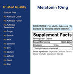 Puritan's Pride Premium Super Strength Melatonin 10mg Sleep Aid, Dietary Supplement for Sound, Restful, and Longer Sleep Support, 4 Month Supply, 120 Rapid Release Capsules (Packaging May Vary)