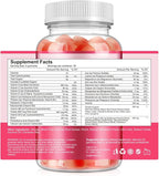 Sugar-Free Women's Multivitamin Gummies – with Inositol, Iron, Biotin, Vitamin D3 & K2 – Supports Energy, Immunity, Hair, Skin & Nails – Vegan, Non-GMO, Gluten-Free – 60 Count 30 Day Supply