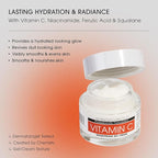 Advanced Clinicals Brightening Vitamin C Face Cream Gel With Niacinamide + Hyaluronic Acid | Vitamin C Moisturizer Lotion For Face Visibly Diminishes Look Of Dark Spots & Uneven Skin Tone, 2.5 Fl Oz