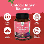 Myo-Inositol & D-Chiro Inositol Capsules - Choline Inositol Supplement for Cycle and Fertility Support - Womens Hormone Balance Supplement with Myo & D-Chiro Inositol Plus Choline Bitartrate