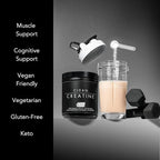 CLEAN Creatine - 100% Creapure® Creatine Monohydrate Powder for Muscle Health, Performance and Cognitive Support | 3rd Party Certified by NSF | 90 Servings | Unflavored | Vegan, Keto, and Gluten-Free