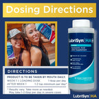 Lubrisyn Hyaluronic Acid Oral Joint Supplement with MSM – Liquid HA Formula for Humans – Promotes Joint Support, Mobility, Flexibility, Hydration & Healthy Function for Men & Women – 3 x 11.5oz