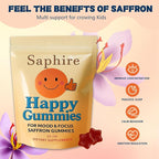 Gummies – Calm & Focus Support Gummies, Sugar-Free Saffron Chews with Passion Flower & Chamomile, Daily Mood Balance Supplement, 60 Count(30-Day Supply).(1)