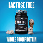 REDCON1 MRE LITE Whole Food Protein Powder, Cookies & Cream - Lactose Free Meal Replacement with Animal Protein Blends - Easy to Digest Formula - Only 3g Carb per Serving (30 Servings)