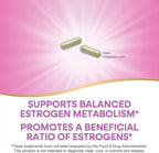 Nature's Way DIM-Plus, DIM Supplement, Supports Balanced Estrogen Metabolism*, Supports Estrogen Hormone Balance*, Diindolylmethane, 120 Vegan Capsules
