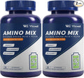 Amino Acid, Supports Muscle Recovery and Lean Muscle Growth, Enhances Energy and Endurance, Contains Essential Amino Acids and BCAAs, 180 Capsules (2 Bottles)