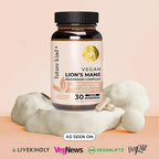 Future Kind Vegan Lion’s Mane Mushroom Complex - Brain Supplement with Chaga, Maitake, Shiitake, & Reishi, Supports Memory and Focus (30ct)