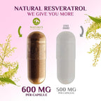 100% Natural Resveratrol 1800mg - 3X Strength Trans-Resveratrol Pills for Heart Health, Best Resveratrol Supplements, Potent Polyphenols Antioxidant Complex, Non-GMO, Bottled in USA - 60 Capsules