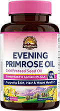 Vitalitown Evening Primrose Oil 1300mg, Cold-Pressed Seed Oil, Standardized 9% GLA (Gamma-Linolenic Acid), Healthy Skin & Hormonal Balance for Women, Non GMO, 60 Softgels
