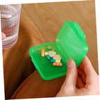 4pcs Small Plastic Travel Pill Boxes with Tight Seal Portable Vitamin Organizer for Daily Medicine Storage Multi Color Mini Rectangular Containers for Jewelry and Small Items