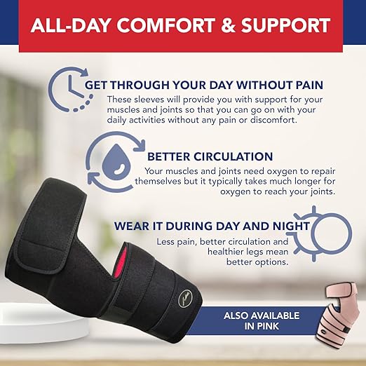 Doctor Developed Strengthening & Stabilizing Hip Brace for Men & Women - Hip Brace for Sciatica Pain Relief - Compression Wrap for Hips Pain- Thigh Supports With Medical Handbook (S/M, Black)