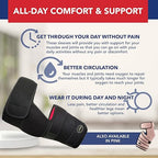 Doctor Developed Strengthening & Stabilizing Hip Brace for Men & Women - Hip Brace for Sciatica Pain Relief - Compression Wrap for Hips Pain- Thigh Supports With Medical Handbook (S/M, Black)