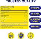 Fiber Gummies for Adults – Sugar Free Prebiotic Fiber Supplement with FOS, GLP-1 & Digestive Support – 5g Natural Fiber per Serving – Non-Stick Fruit Flavor – 60 Count – Made in USA