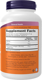NOW Foods Supplements, Collagen Peptides Powder, Clinically Tested, Joint and Bone Health*, 8-Ounce