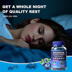Blueberry Flavor Magnesium Glycinate Gummies 400mg – High Absorption Supplement for Adults and Kids, Sugar Free, Gelatin Free, Vegan Friendly, 60 Day Supply (60, Blueberry)