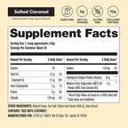 Perfect Keto Collagen Peptides Protein Powder with MCT Oil, Hydrolyzed Collagen, Type I & III Supplement, Gluten Free Grass Fed, Low Carb, Keto Coffee Creamer, Collagen for Women & Men, Salted Caramel