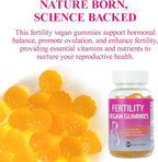Fertility Gummies for Women to Get Pregnant Fast, Folic Acid Conception Gummies to Boost Fertility for Her, 60 Count Fertility Vitamin Gummy Support Hormone Balance, Ovulation & Period Cycle