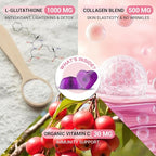 Orinthalixium Liposomal Glutathione Gummies 1000MG - Sugar Free Reduced L-Glutathione with Vitamin C & Vegan Collagen - Antioxidant & Skin Wellness - 150 Count