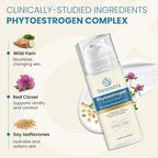 Phyto Estrogen Face Cream - Hydrating Moisturizer - Dermatologist Recommended with Wild Yam, Bakuchiol, Peptides & Ceramides - Nourishing Skin Care for Perimenopause & Mature Skin