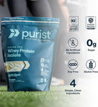 PURIST REP Whey Protein Powder, Premium Milk Chocolate Grassfed Isolate,Workout Recovery, Keto Friendly, Clean Nutrition Meal Replacement, Promotes Lean Muscle, Sugar and Gluten-Free Women Men, 2 Lb