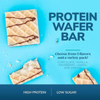 WonderSlim Protein Wafer Snack Bar, Variety Pack, 15g Protein, 5 Flavors, 0mg Cholesterol (5ct)