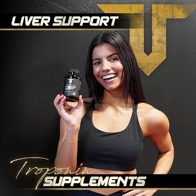 Troponin Nutrition QRF Liver Support Supplement - NAC 600mg, TUDCA & Milk Thistle Extract - Liver Cleanse Detox & Repair, Bile Flow, Glutathione Booster - 60 Capsules