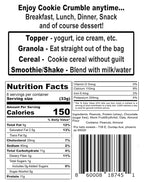 High Protein Cookie – Peanut Butter Chocolate Chip Crumble, 66g Protein per Bag, Keto, Low Carb, No Sugar Added, Gluten-Free, 2 Pack – PROTEIN SWEETS
