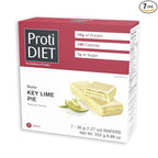 ProtiDIET Key Lime Pie Protein Wafer Bar - Low Sugar High Protein Snacks for Adults, Perfect On the Go Meal Replacement Bar and Nutritional Snack - 7 Key Lime Wafers Per Box