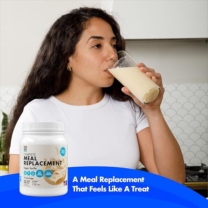 Yes You Can! Complete Meal Replacement - 15 Servings, 20g of Protein, 0g Added Sugars, 21 Vitamins and Minerals - All-in-One Nutritious Meal Replacement Shake (Vanilla)